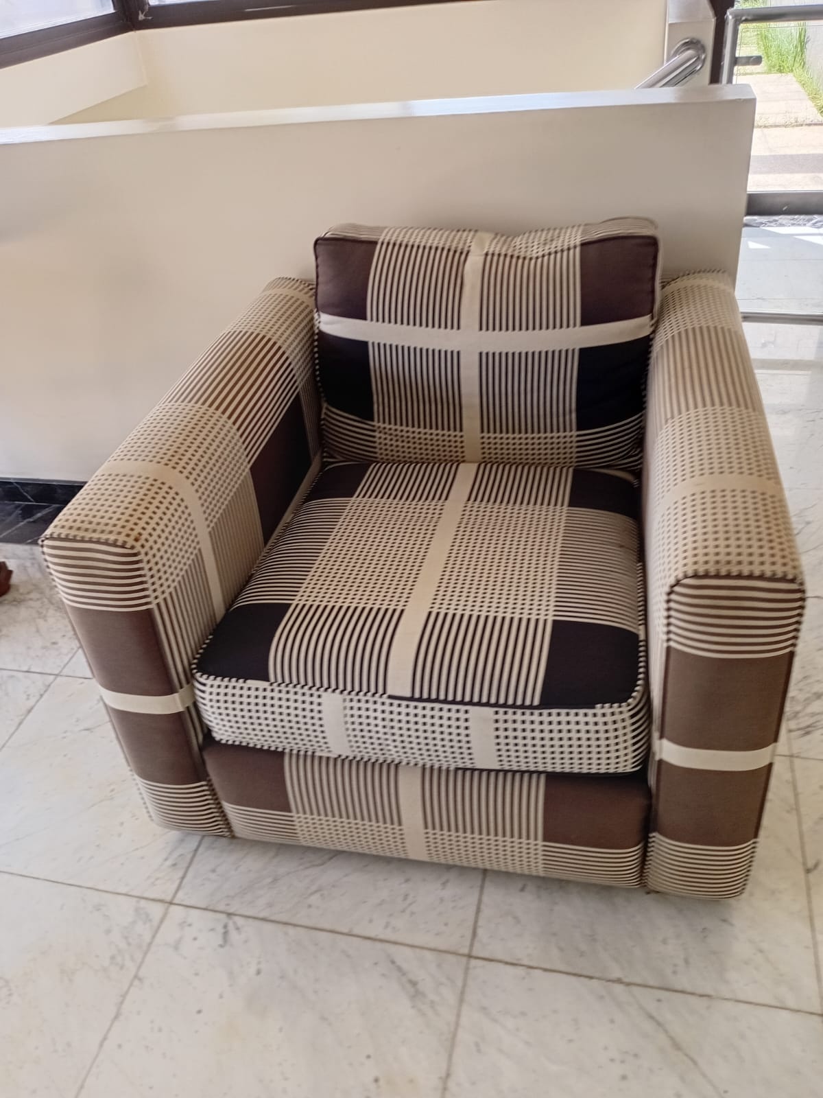 Poltrona Estampada Confortável para Sala